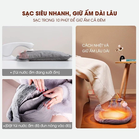 Cách sử dụng túi sưởi chân EASY